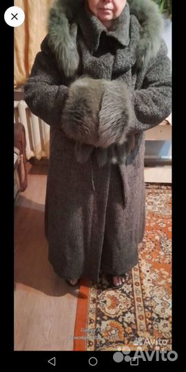 Пальто женское осень и зима, рост 170,размер 54 56
