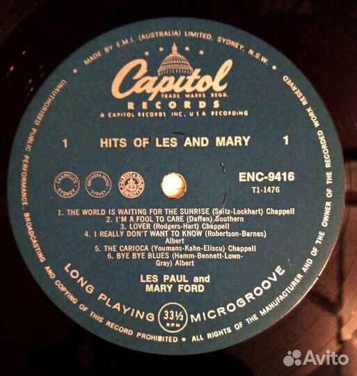 Виниловые пластинки Les Paul & Mary Ford