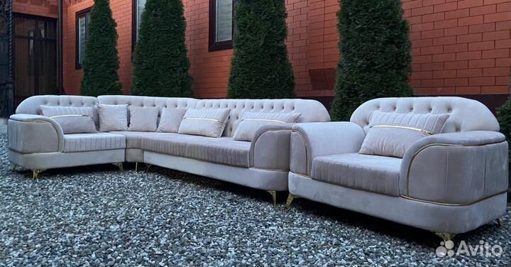 Диван и 2 кресла