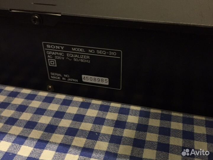 Эквалайзер Sony SEQ 310