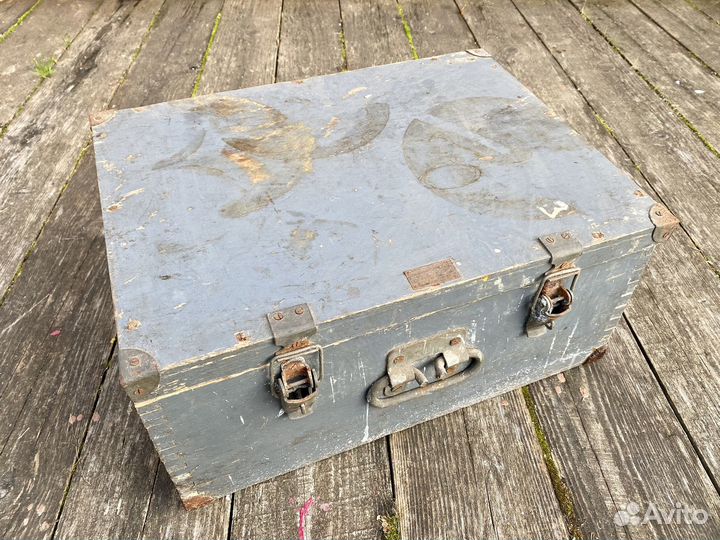 Ящик короб бокс деревянный на замках СССР 60е