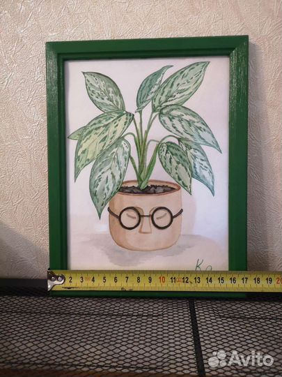 Картина акварель цветы