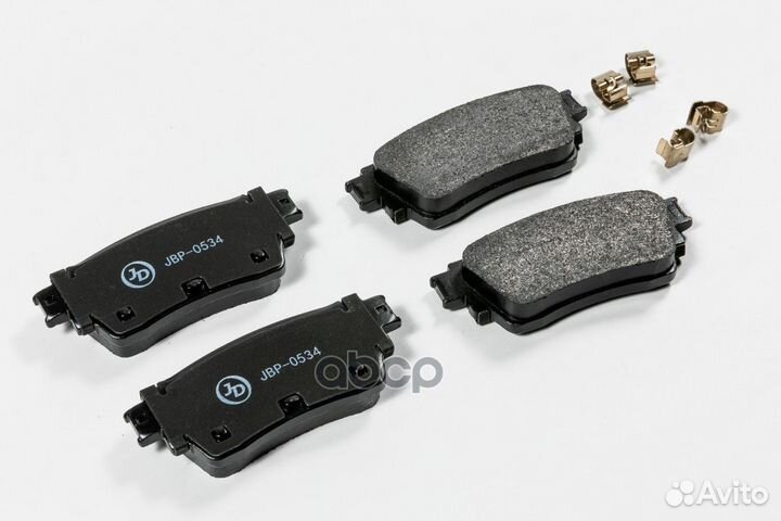 Колодки тормозные дисковые, задние 10 2 JBP0534
