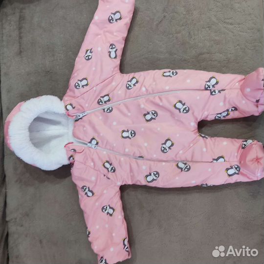 Зимний комбинезон - конверт для девочки