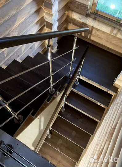 Облицовка ступеней породами дерева