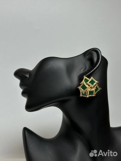 Серьги объемные геометричные тренд