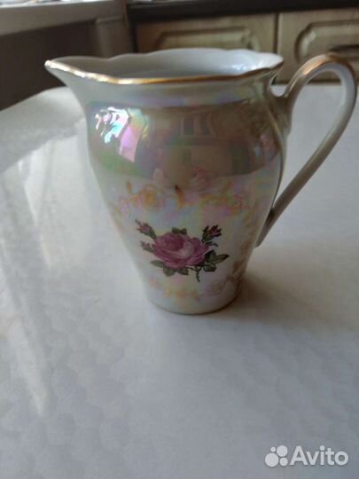 Сервиз кофейный на 6 персон Роза перламутровая