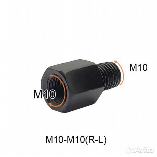 Переходники на зеркала мотоцикла 10mm RR+RL