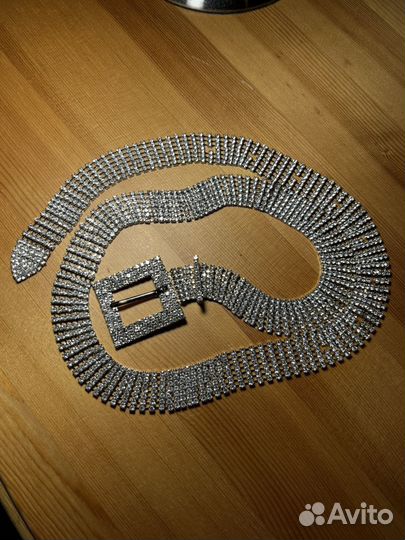 Ремень со стразами