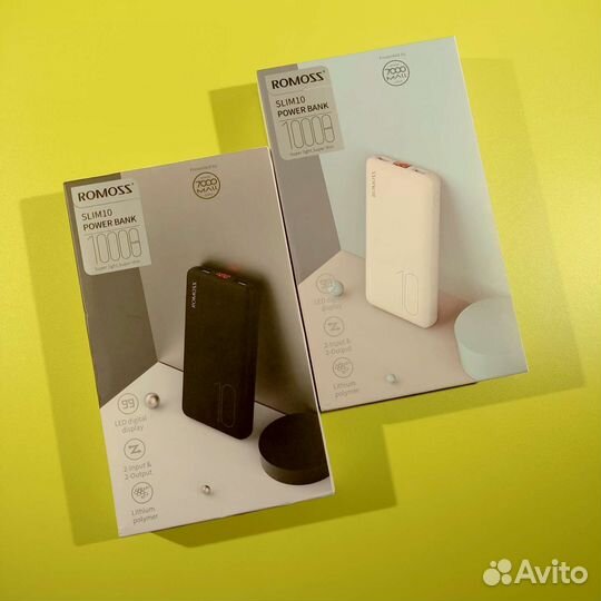 Повербанк тонкий Romoss Slim10 (PSP10)