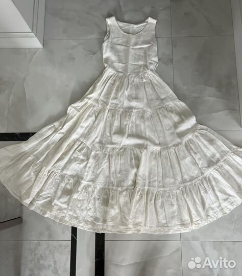 Платье из 100% льна