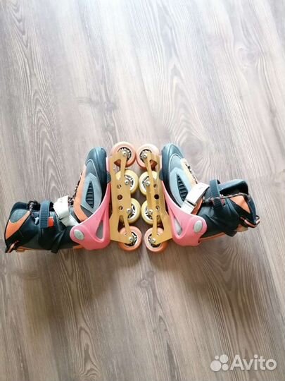 Роликовые раздвижные коньки детские