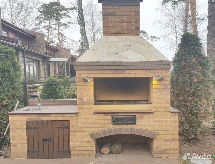 Барбекю, печь барбекю, барбекю зона