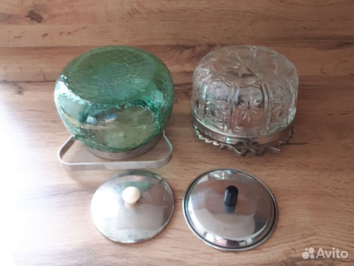 Сахарницы цветное стекло,хрусталь