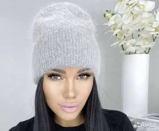 Шапка ангора женская