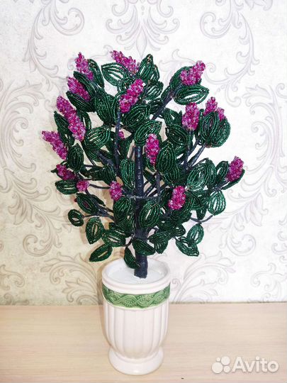 Цвета и деревья на заказ из бисера