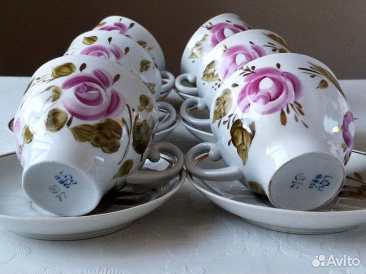 Чайный сервиз СССР Барановка на 15 персон