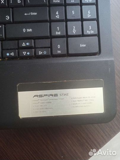 Ноутбук Acer aspire 5734z