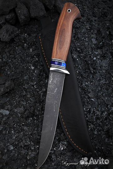 Филейный нож Касатка Х12мф палисандр