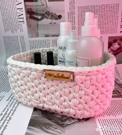 Корзина вязаная