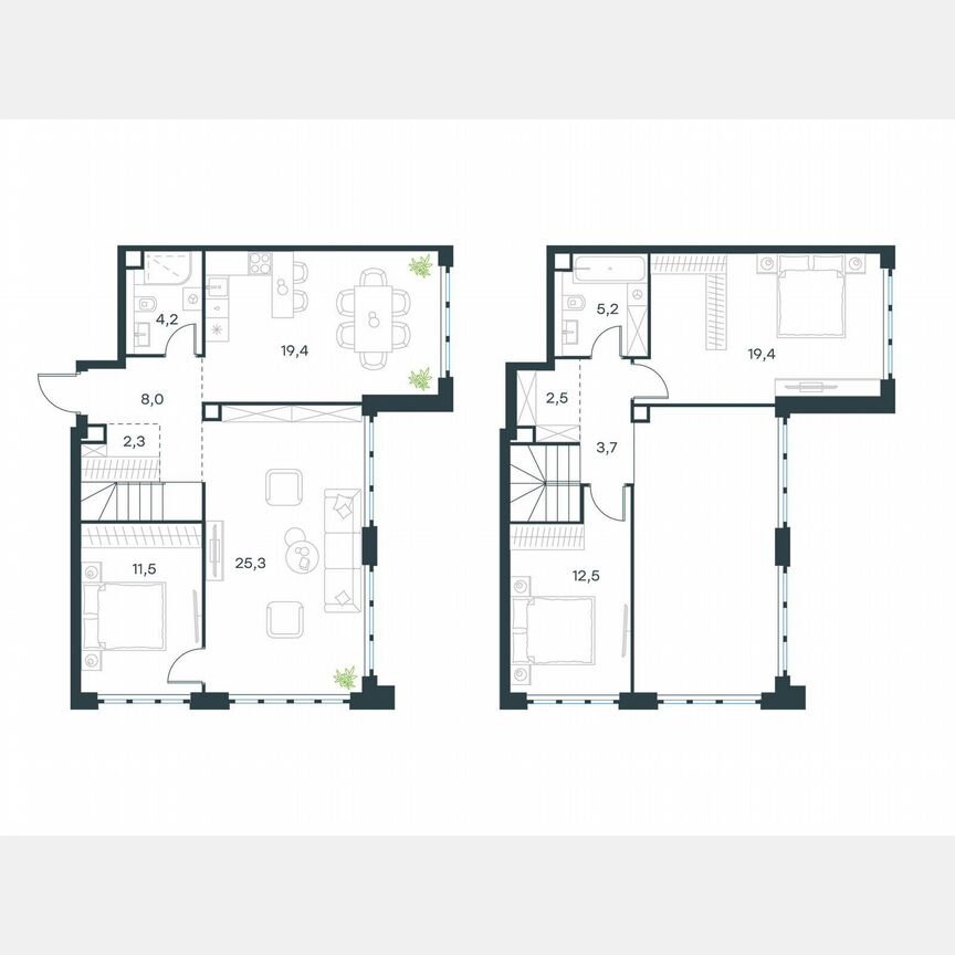 4-к. квартира, 114 м², 68/68 эт.