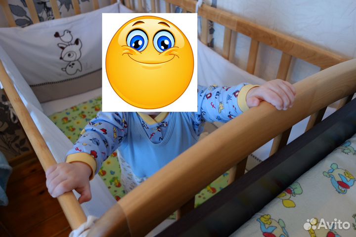 Кроватка детская с матрасом бу