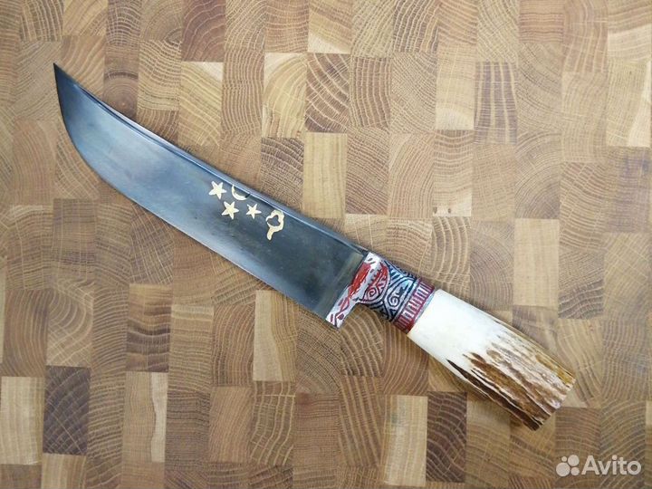Узбекские ножи пчак, рог косули
