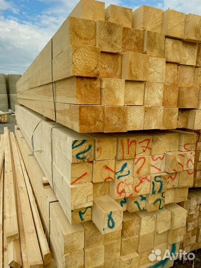 Брус обрезной 200х200х6000мм