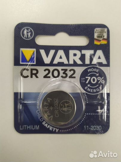 Литиевая батарейка Varta CR2032