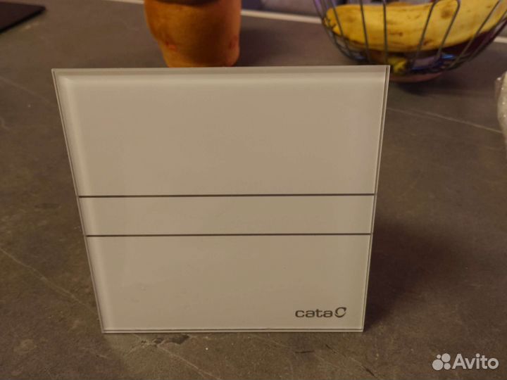 Вентилятор cata стекло белый