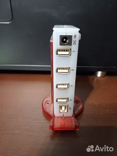 Usb хаб 2.0 + кабели: питания и USB-A - USB-B