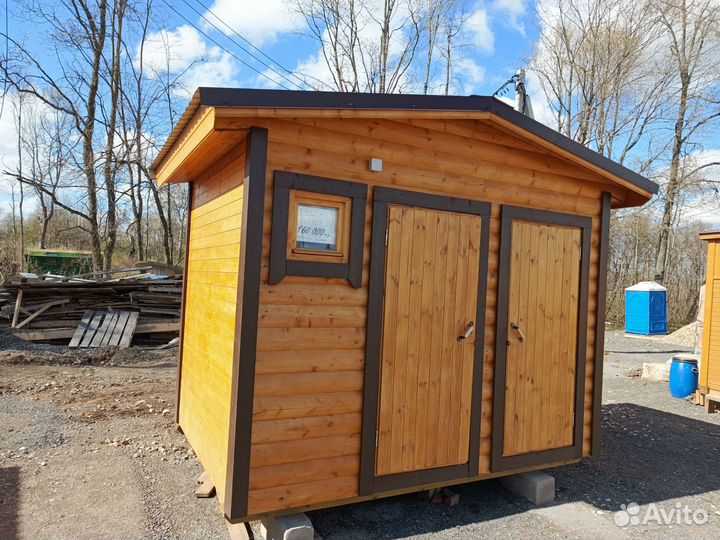 Дачный душ и туалет под ключ, строительство