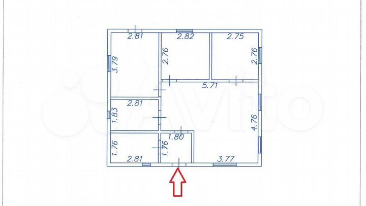 Дом 66 м² на участке 10 сот.