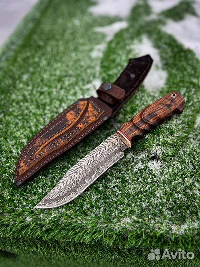 Нож мозаичный дамаск