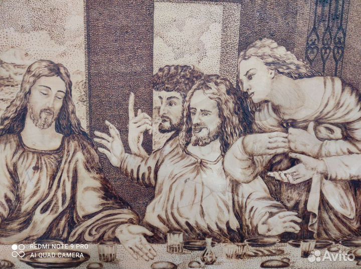 Картина панно из дерева