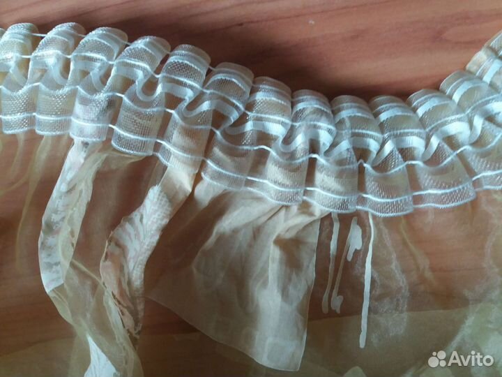 Комплект шторы тюль органза 2 штуки