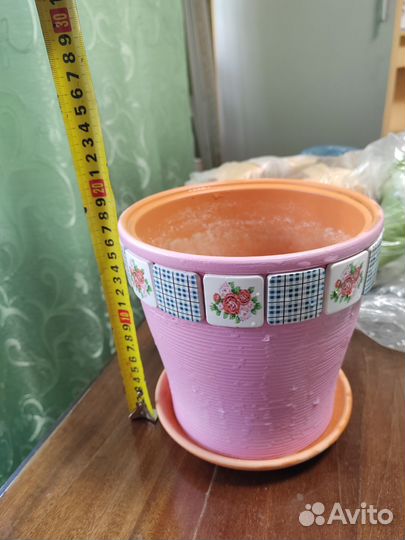 Керамический цветочный горшок