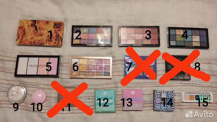 Тени для век revolution, stellary, 7 days