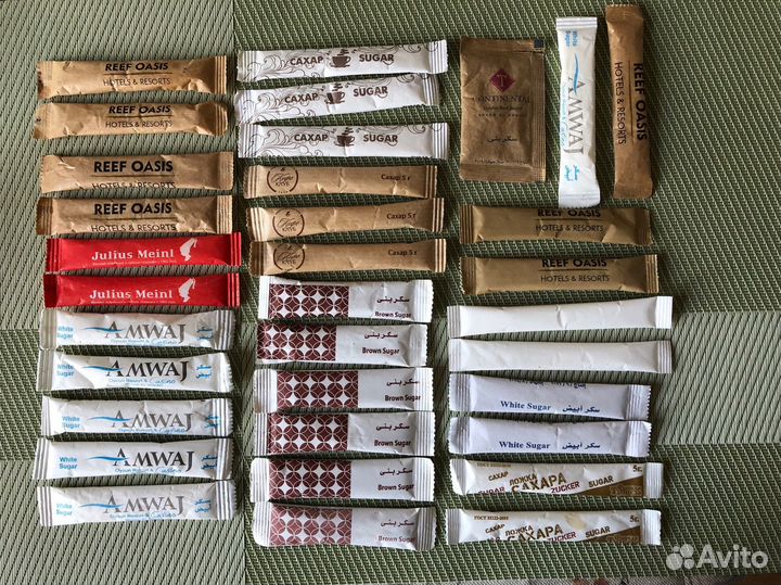 Сахар в стиках коллекционирование