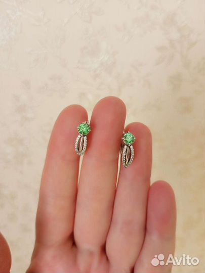 Серьги серебро 925 с биркой
