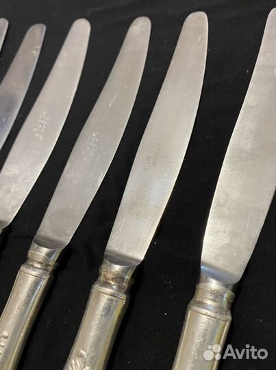 Ножи десертные Пламя олимпиада мельхиор,товары из