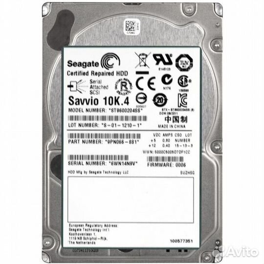 Внутренний жесткий диск Seagate Savvio 635091