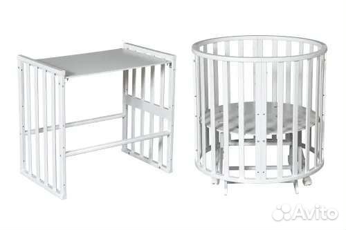 Кроватка Антел Северянка-3 круг, овал