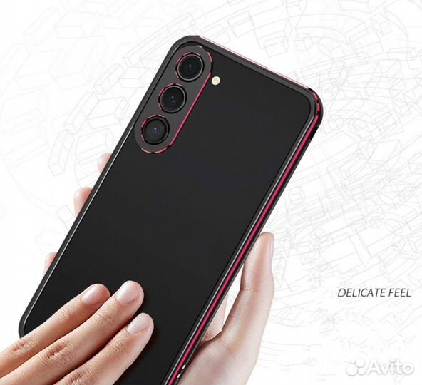 Алюминиевый метал.бампер Samsung S23/S23+/S23 Ultr