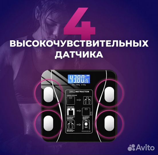 Весы напольные умные