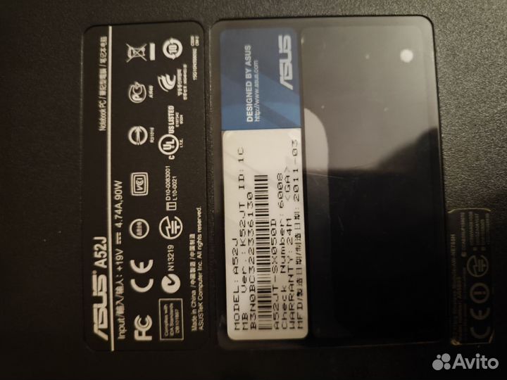 Ноутбук Asus A52J