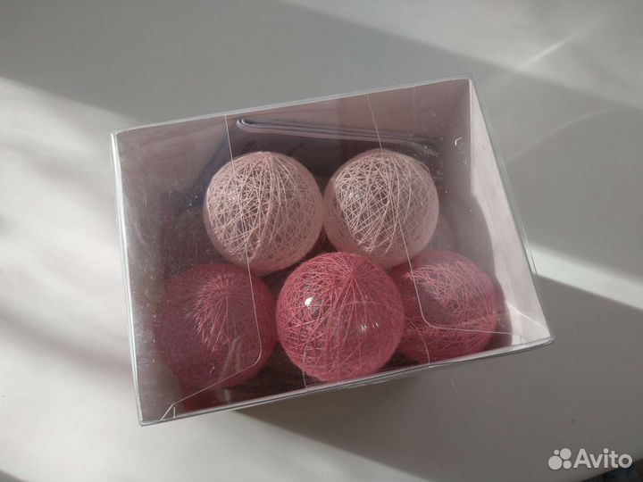 Гирлянда тайские фонарики на батарейках