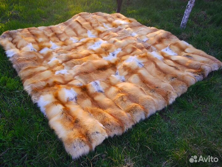 Одеяло из меха лисы