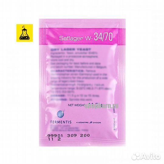 Дрожжи пивные saflager W-34/70