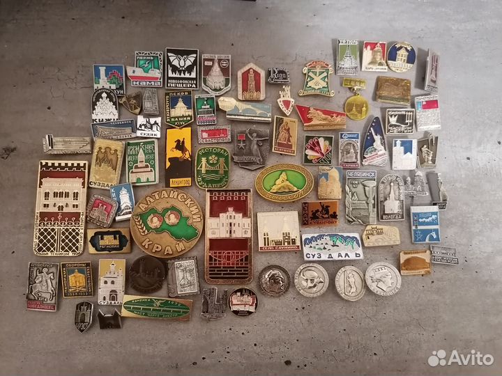 Значки СССР Архитектура памятники музеи мосты